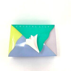 NWT Pola Crystal Lily Gift Set 3.5 oz/ Each Ginza Tokyo Japan Soap Bars Dish